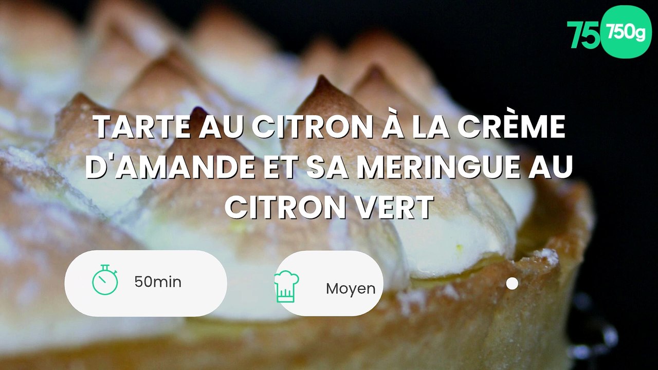 Tarte au citron à la crème d'amande et sa meringue au citron vert