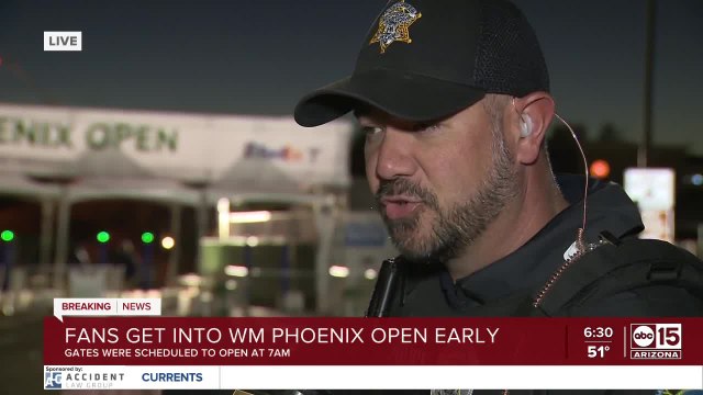 Police say there are no security concerns after spectators run into WM Phoenix Open