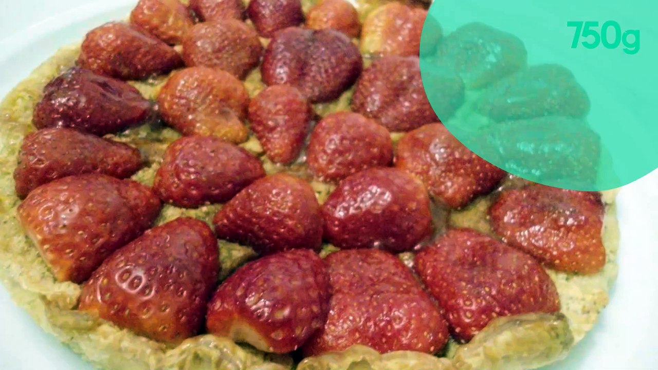 Tarte aux fraises à la crème d'amandes