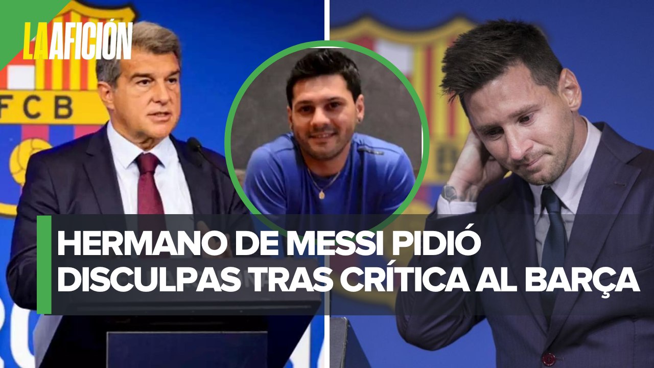 El Barcelona reacciona a declaraciones de Matías Messi contra Laporta