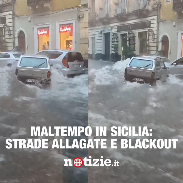 Il maltempo mette in ginocchio la Sicilia, mareggiate e allagamenti: tanta paura a Catania