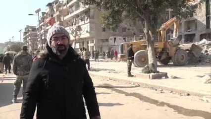 Xinhua Halep'te: Depremin Vurduğu Suriye'de ABD Yaptırımlarına Rağmen Kurtarma Çalışmaları Sürüyor