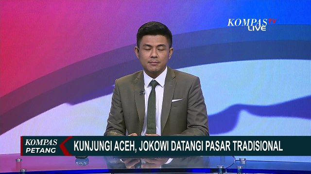 Kunjungan ke Aceh, Jokowi Datangi Pasar Tradisional Cek Harga Kebutuhan Pokok