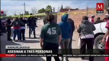 Asesinan a tres jóvenes en la vía pública en Guadalupe, Zacatecas