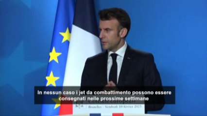 Macron: "Jet a Ucraina impossibili nelle prossime settimane"