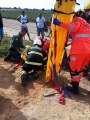 Capotamento de veículo deixa casal e motociclista feridos em Rio Largo