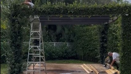 Hero dad goes above and beyond to transform backyard into a dream wedding venue for his daughter