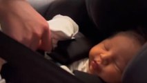 Woman cries at the cuteness of her precious newborn nephew *First Interaction*