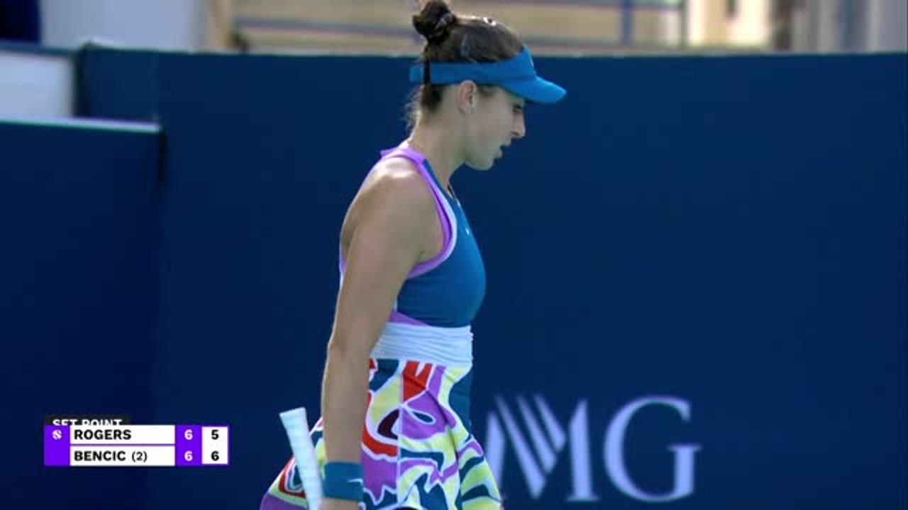 Abou Dhabi - Bencic, c'est carré