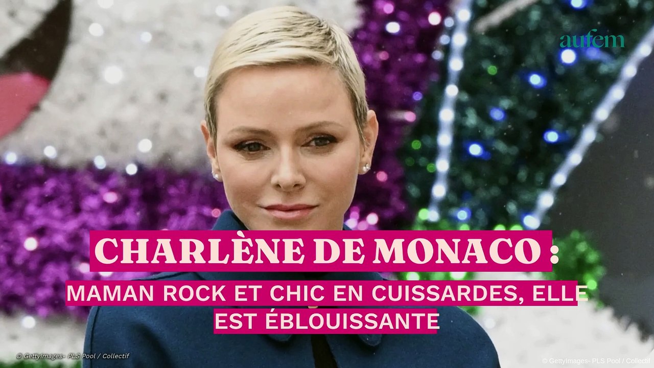Charlène de Monaco : maman rock et chic en cuis...