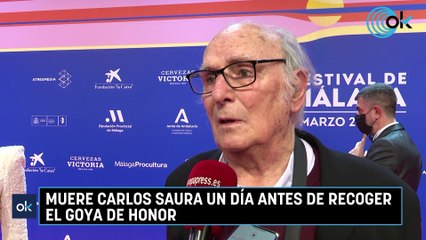 Muere Carlos Saura un día antes de recoger el Goya de Honor