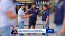 Traffic investigator na nangongotong umano sa mga motorcycle rider, arestado | Saksi