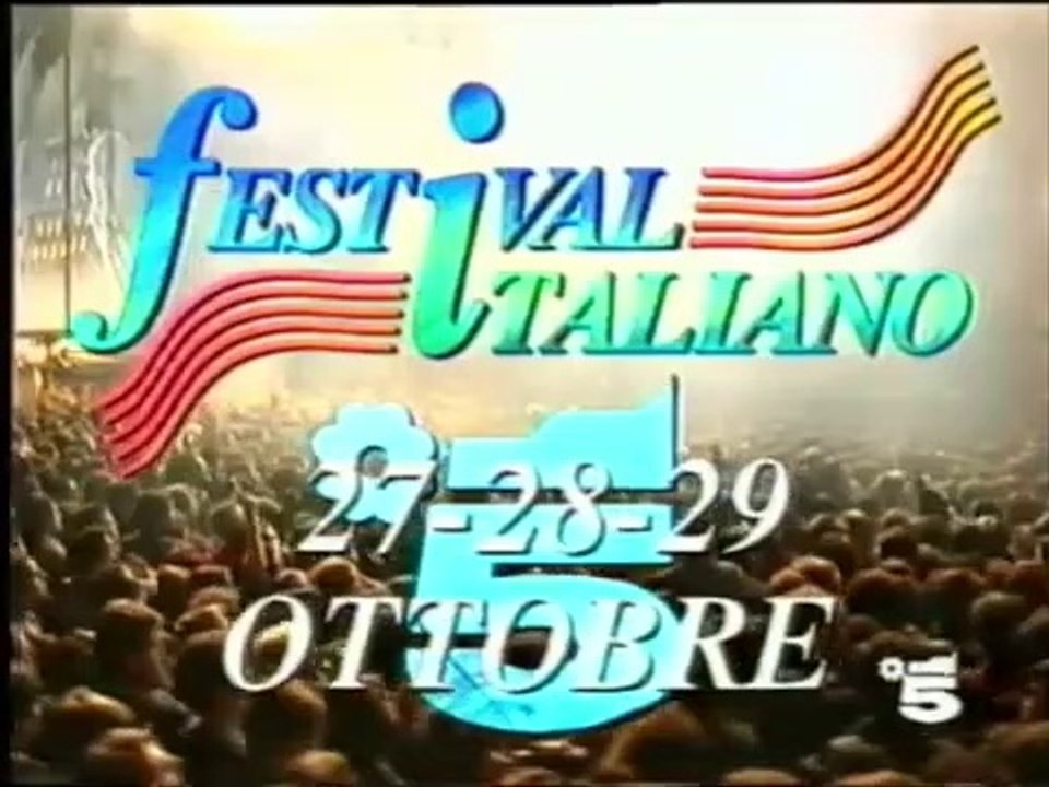 Pubblicità_Bumper anno 1993 Canale 5 - Festival Italiano 27/28/29 Ottobre condotto da Mike Buongiorno