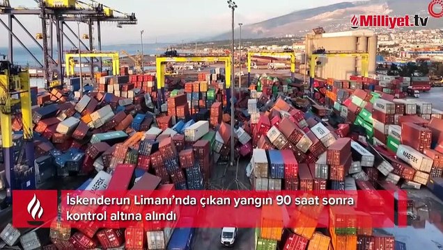 İskenderun Limanı'ndaki soğutma çalışmaları devam ediyor