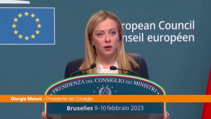 Migranti, Meloni "Il Consiglio Europeo cambia l'approccio"