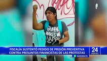 Fiscalía pide 36 meses de prisión preventiva contra presuntos financistas de movilizaciones en Lima