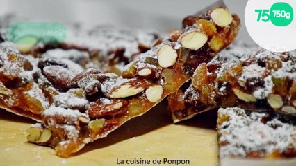 下载视频: Panforte aux amandes, noisettes, raisins secs et agrumes confits