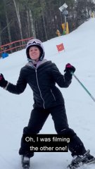 Dad Accidentally Films Wrong Person Skiing