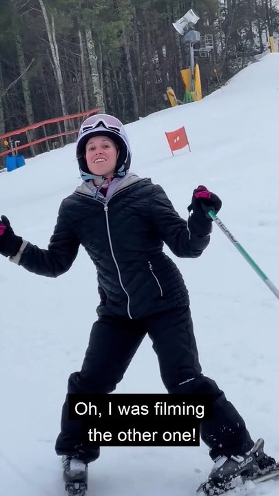 Dad Accidentally Films Wrong Person Skiing