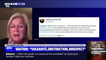 Catherine Vautrin: "Un député est là pour écrire la loi, pas pour shooter dans un ballon de foot, a fortiori quand ce ballon a la tête d'un ministre"