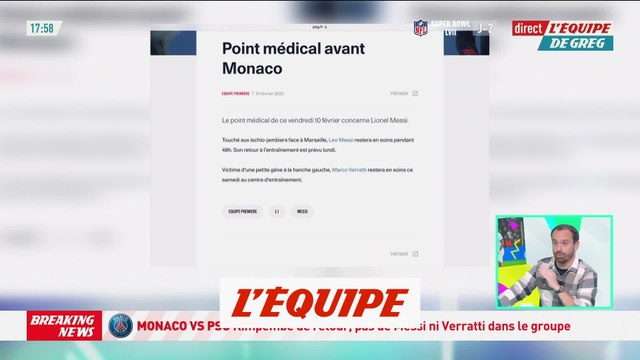 Verratti absent du groupe face à Monaco - Foot - L1 - PSG