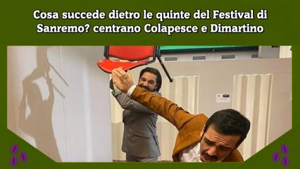 Cosa succede dietro le quinte del Festival di Sanremo centrano Colapesce e Dimartino