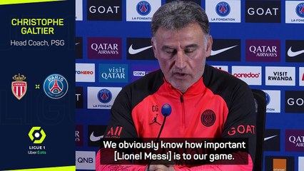 Galtier confirms Messi is out for Monaco clash