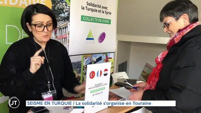 Le Journal - 10/02/2023 - SEISME EN TURQUIE / La solidarité s'organise en Touraine