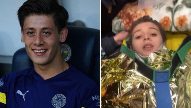 113 saat sonra enkazdan çıkarılan minik Mesut, Arda Güler'e seslendi! Yıldız futbolcudan anında yanıt geldi