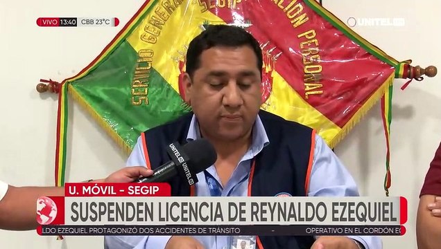 Suspenden la licencia de conducir del dirigente del MAS, Reynaldo Ezequiel