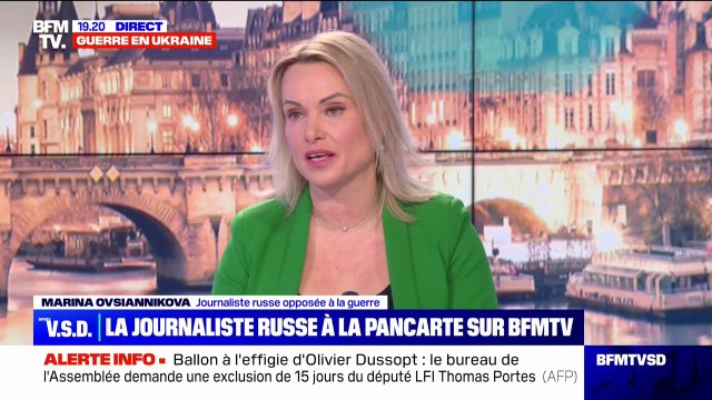 Marina Ovsyannikova: La guerre doit se terminer par une victoire sans concession de l'Ukraine
