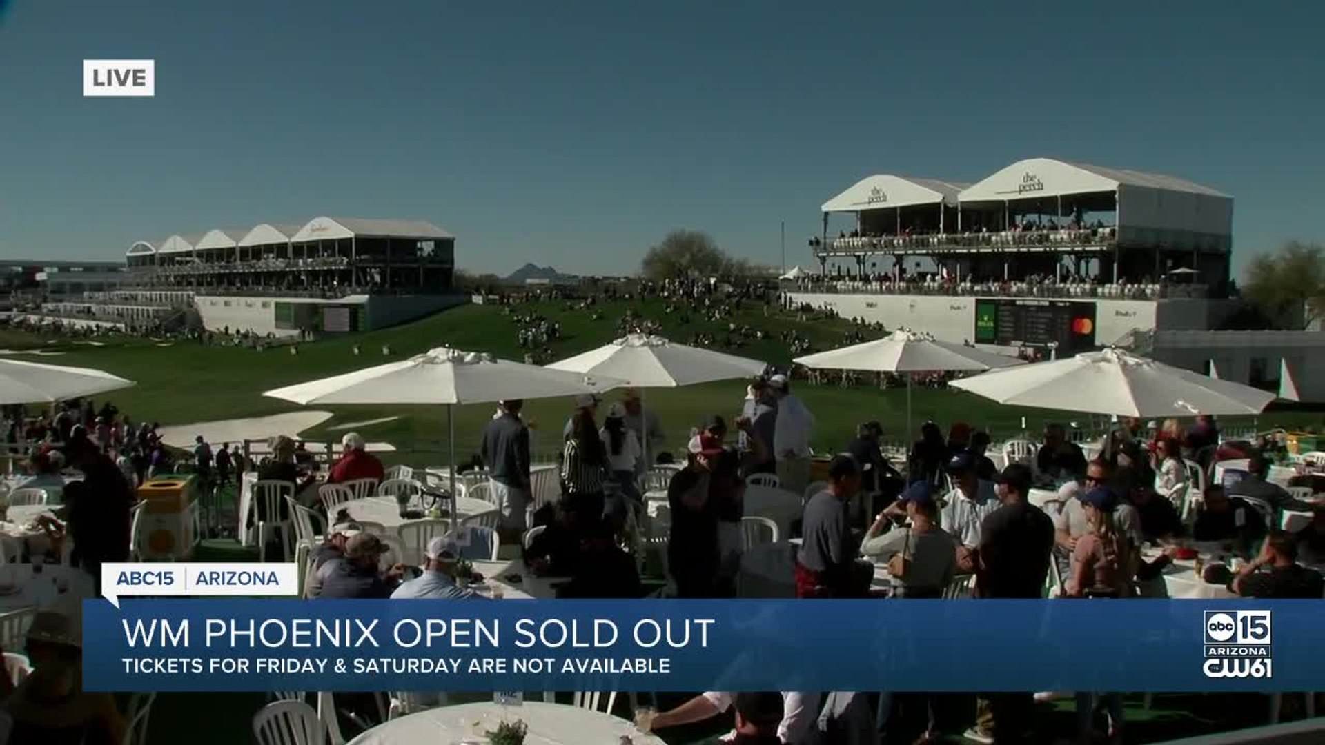 WM Phoenix Open sold out for Friday and Saturday