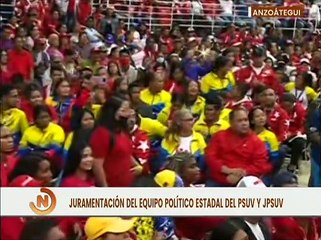Juramentado el equipo político estadal del PSUV y JPSUV en Anzoátegui