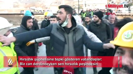 Antakya'da hırsızlık şüphelisine vatandaşlardan sert tepki