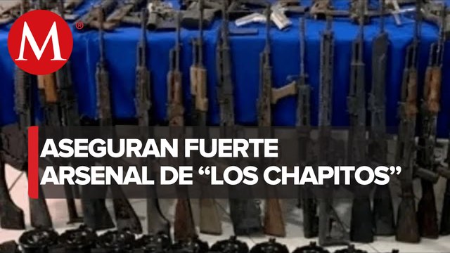 Semar asegura arsenal de 'Los Chapitos' durante cateo en Sinaloa