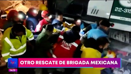 Brigada mexicana en Turquía logra salvar a una segunda persona