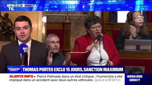 Le député LFI Thomas Portes exclu pour 15 jours de l'Assemblée nationale, les Insoumis accusent la majorité d'essayer de les intimider