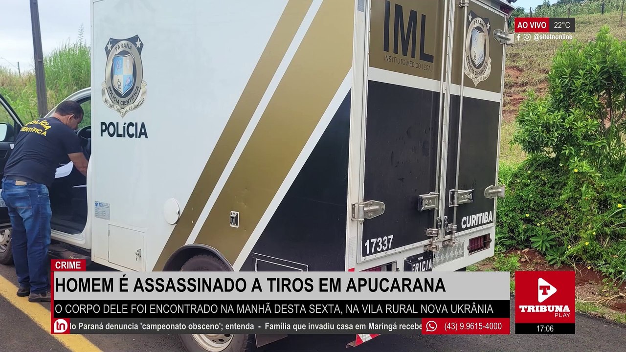 Homem morto a tiros na 'Nova Ukrânia' em Apucarana é identificado