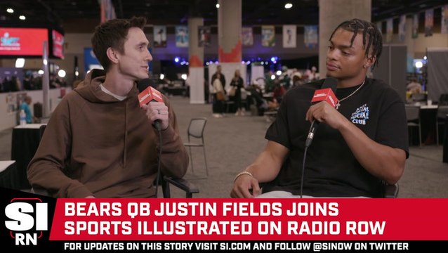 Justin Fields Joins SI on Radio Row Ahead of Super Bowl LVII