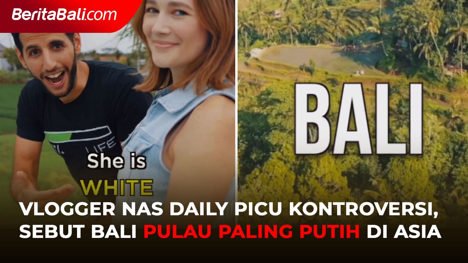 Vlogger Nas Daily Picu Kontroversi, Sebut Bali Pulau Paling Putih di Asia