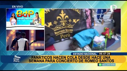 Romeo Santos: Fanáticos hacen cola desde hace una semana para concierto en el Estadio Nacional