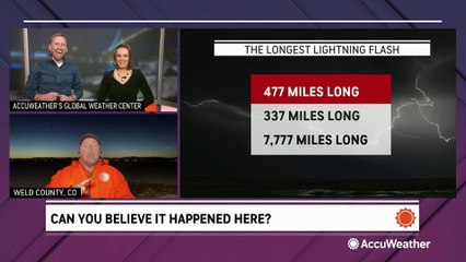 How long was the longest lightning flash ever recorded?