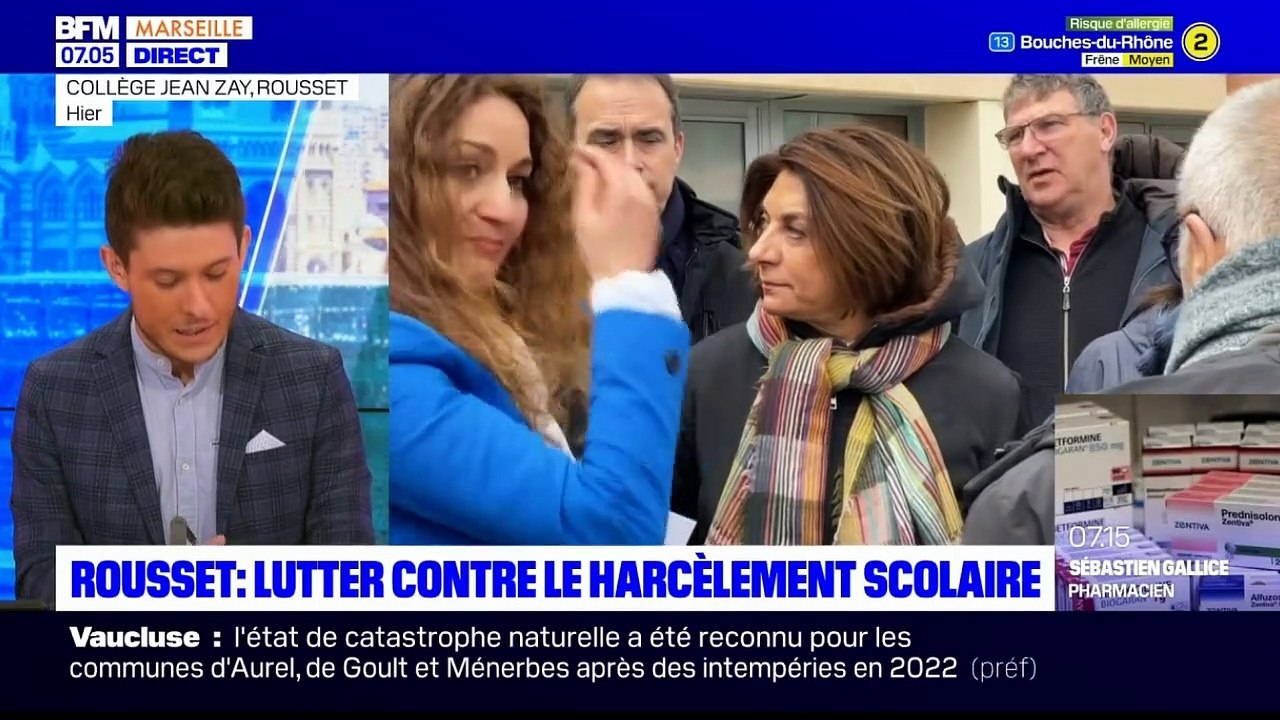 ROUSSET Lutte contre le harcelement scolaire au collège avec la visite de la présidente du département 10fev2023