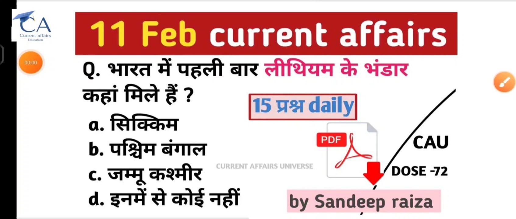 11 February 2023 current affairs | daily current affairs| current affairs in Hindi