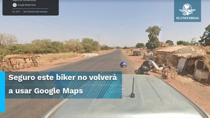 Vehículo de Google Maps  atropella a un motociclista y accidente queda registrado en la aplicación