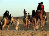 Tour-de-Thar Desert on Camel back, Rajasthan