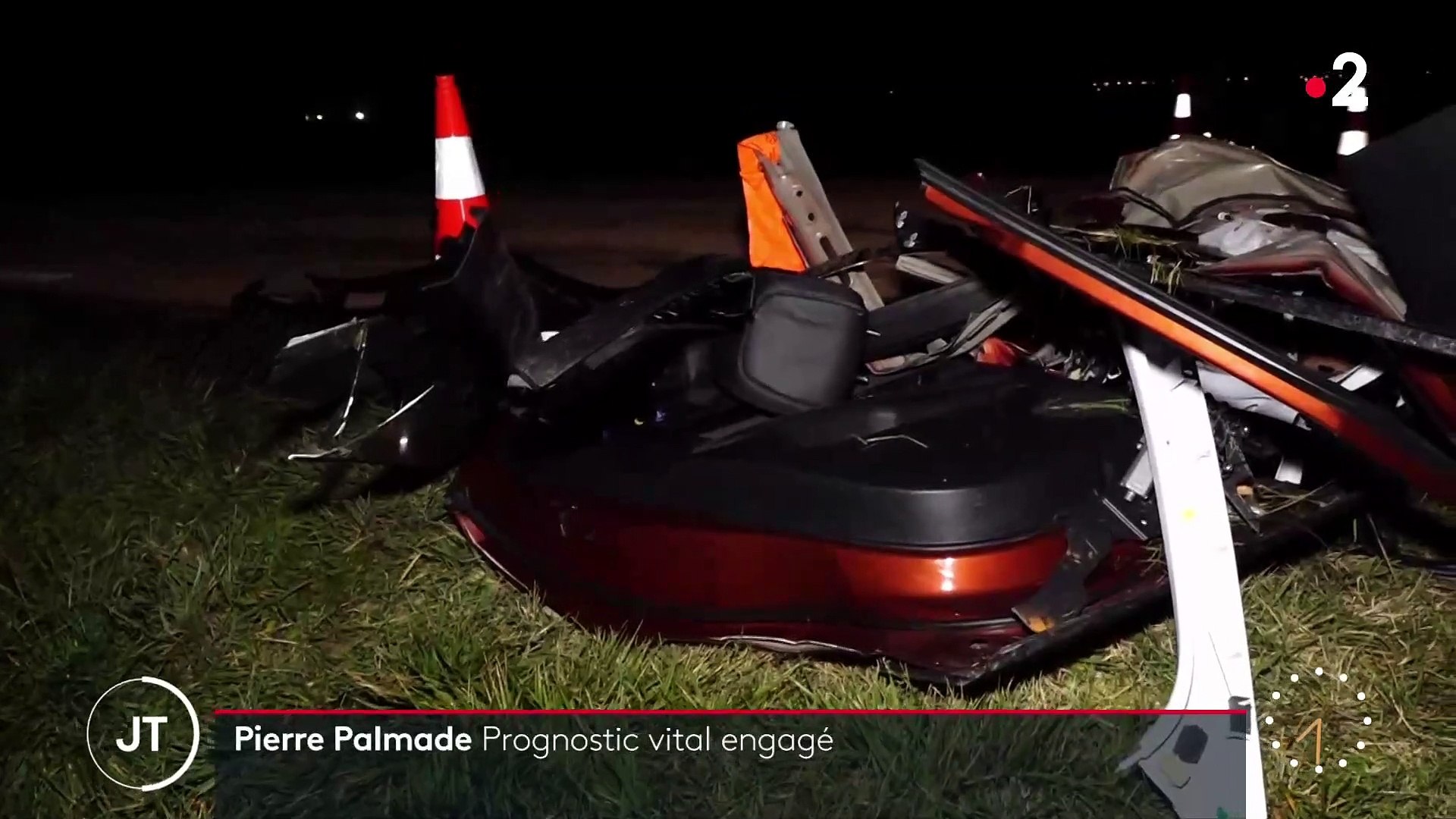 Les terribles images de l'accident de voiture de Pierre Palmade - Vidéo  Dailymotion