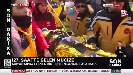 Adıyaman’da bir kişi 127 saat sonra sağ çıkarıldı