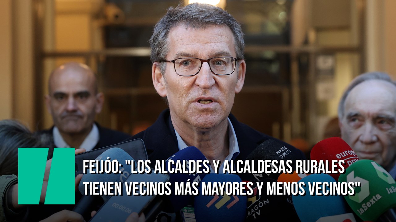Feijóo: "Los alcaldes y alcaldesas rurales tienen vecinos más mayores y menos vecinos"