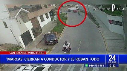 SJM: delincuentes asaltan a conductor en transitada vía del distrito